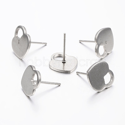 304 Stainless Steel Ear Studs STAS-I071-16P-1