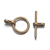 Tibetan Style Toggle Clasps TIBE-A001-25AB-NF-3