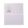   100Pcs Rectangle Cardboard Earring Display Cards CDIS-PH0001-40-2
