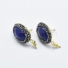 Natural Lapis Lazuli Stud Earring Findings RB-L031-20G-1