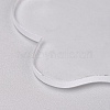 Transparent Blank Acrylic Pendants TACR-WH0002-08-2
