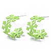 (Jewelry Parties Factory Sale)Spray Painted Eco-Friendly Iron Stud Earrings IFIN-R242-10B-NR-3